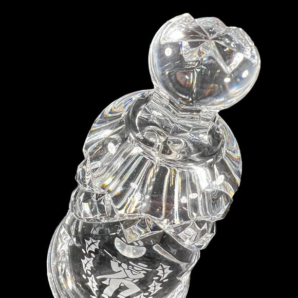 Vtg Waterford Cut Crystal Bell 1994 12 Days Christmas Eleven Pipers Piping BOX - Picture 7 of 12